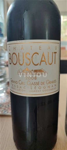 Bordeaux Pessac-Léognan Grand Cru Classé de Graves Château Bouscaut 2008