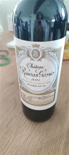 Bordeaux Margaux Château Rauzan-Gassies 2004