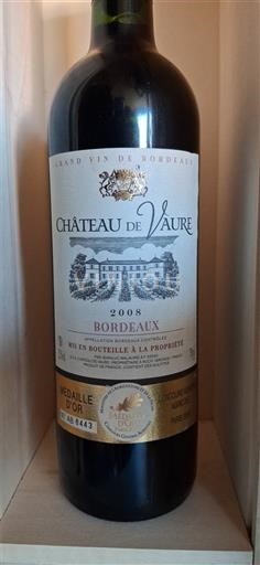 Bordeaux Château Vaure 2008