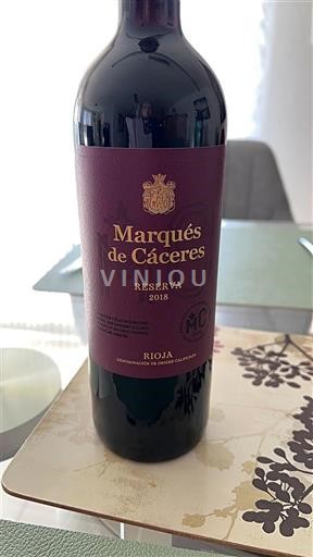 La Rioja Rioja Marqués de Cáceres Reserva 2018