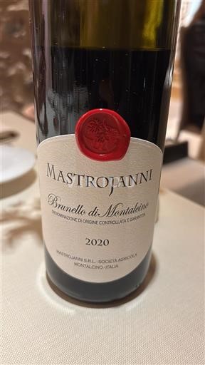 Toscana Brunello di Montalcino. Mastrojanni 2020