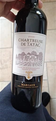 Bordeaux Margaux Chartreuse de Tayac 2016