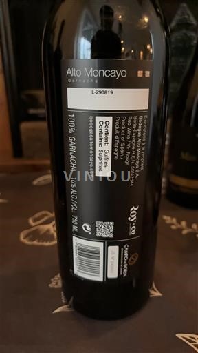 Aragonien Campo de Borja Alto Moncayo Icke årgångsbetecknad