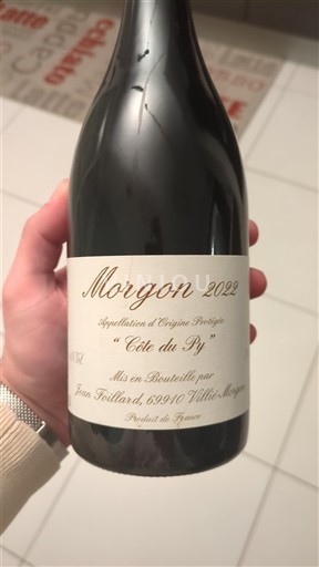 Beaujolais Morgon Jean Foillard Cote du Py 2022