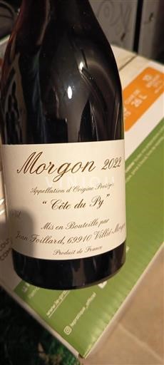 Beaujolais Morgon Jean Foillard Cote du Py 2022