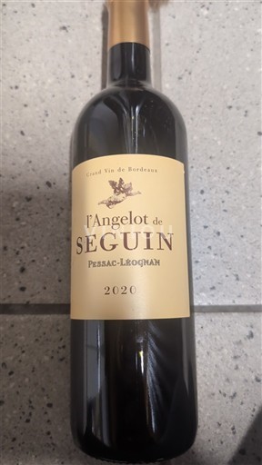 Bordo Pessac-Léonjan Château Seguin l'Angelot de Seguin 2020