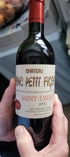 Bordeaux Saint-Émilion Château Franc Petit Figeac 1992