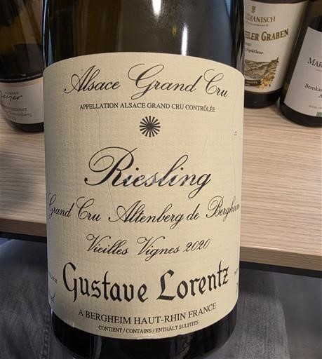 Alsazia Riesling Grand Cru Gustave Lorentz Grand Cru Altenberg de Bergheim Vieilles Vignes 2020