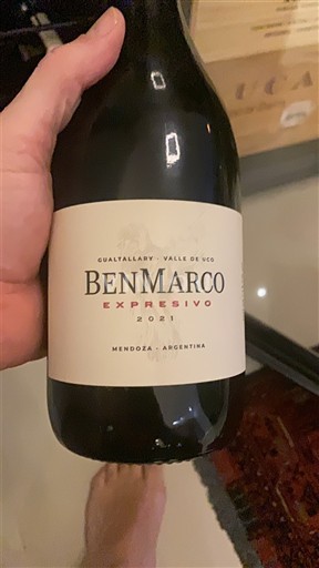 Mendoza Valle de Uco BenMarco Expresivo 2021