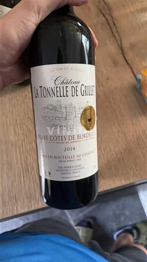 Burdeos Blaye-Côtes de Burdeos Château La Tonnelle de Grillet 2014