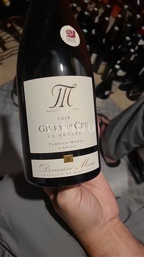 Borgogna Givry Premier Cru Domaine Masse La Brulée 2019
