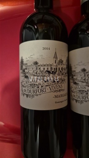 Bordeaux Margaux Durfort-Vivens Le Relais de Durfort-Vivens 2014
