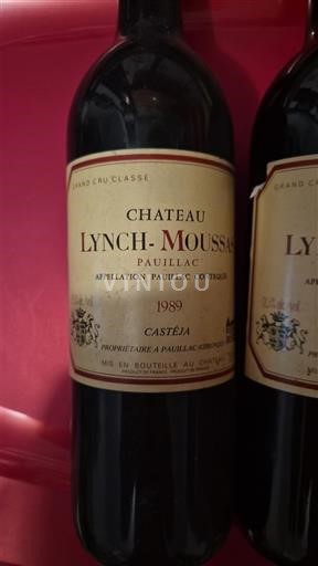 Bordeaux Pauillac Grand Cru Château Lynch-Moussas 1989