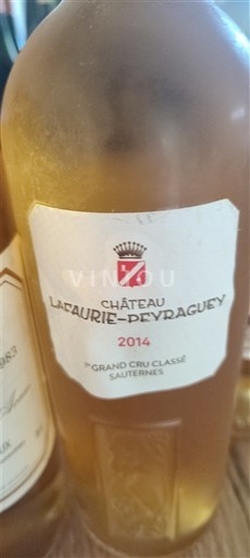Bordeaux Sauternes 1er Grand Cru Classé Château Lafaurie-Peyraguey 2014