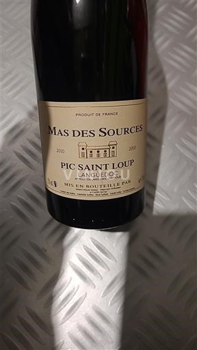 Langvedok Pic-saint-loup Mas des Sources 2010