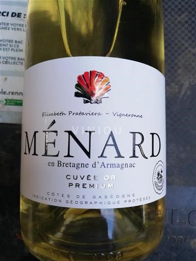 Sud-Ouest Côtes de Gascogne Ménard Or Non Millésimé