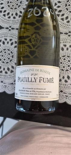 Thung lũng sông Loire Pouilly-fumé Domaine Riaux 2020