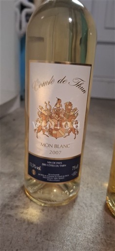 Sudoeste No especificado Comte de Thun Mon Blanc 2007