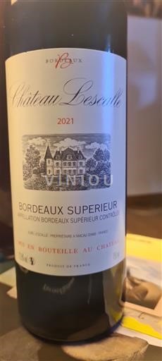 Bordeaux Bordeaux Supérieur Château Lescalle 2021