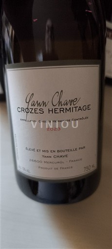 Thung lũng Rhône Crozes-hermitage Yann Chave 2023