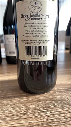 Bordeaux Château Lamothe Castera 2013