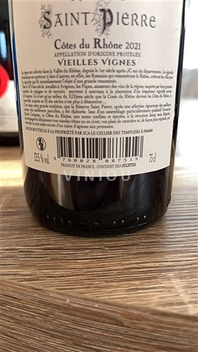 Rhône Valley Côtes-du-Rhône Saint Pierre Vieilles Vignes 2021