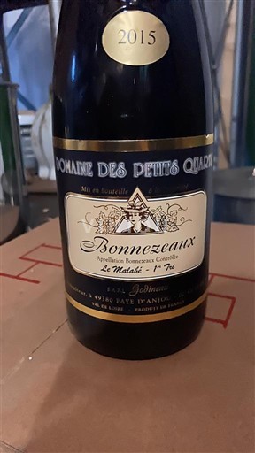 Loire-dalen Bonnezeaux Domaine Des Petits Quarts Le Malabé 1er Tri 2015