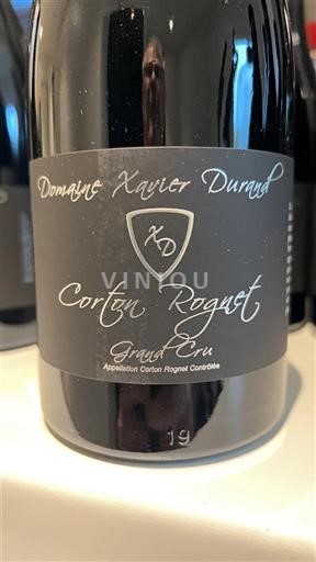 Burgundi Corton Grand Cru Domaine Xavier Durand 2023