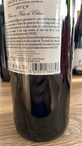 Bordeaux Saint-Estèphe Château Saint-Estèphe Clos en Futs de Chêne 2019