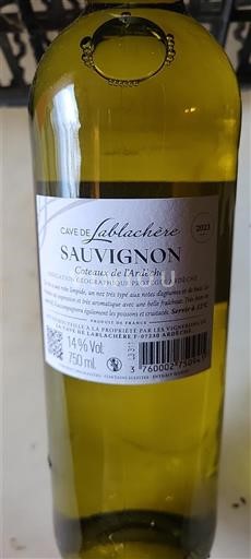Alpes e regiões Ródano Coteaux de l'Ardèche Cave de Lablachère Sauvignon 2023