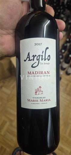 South West Madiran Vignobles Marie Maria Argilo 2017