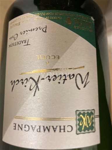 Champagne Sâm-panh Watier-Kirch Tradition Premier Cru Không niên vụ