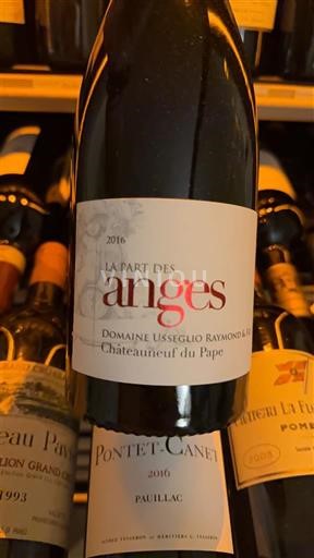 Thung lũng Rhône Châteauneuf-du-pape Usséglio Raymond & Fils La Part des Anges 2016