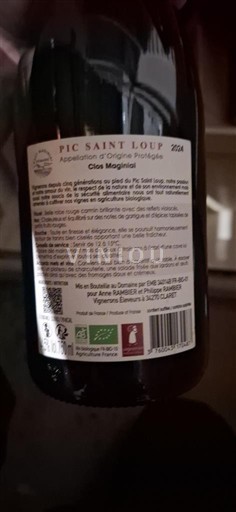 Languedoc Pic-saint-loup Clos Magniès 2016