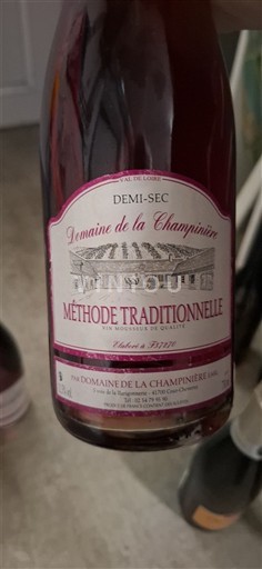 Dolina Loare Domaine La Champinière Méthode Traditionnelle Neleten.