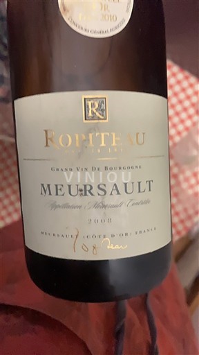 Burgund Meursault Ropiteau Frères 2008