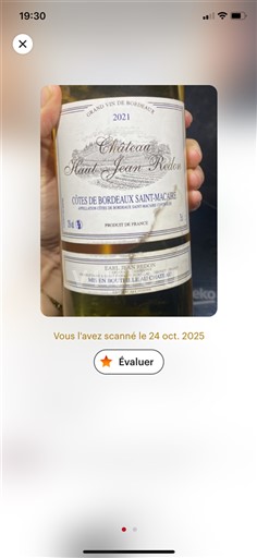 Bordeaux Côtes-de-bordeaux-saint-macaire Château Haut Jean Redon 2021