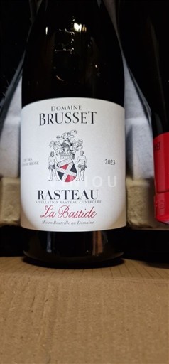Wijnen Rouge sec La Bastide Domaine Brusset 2023 Frankrijk Rhônevallei Rasteau AOC