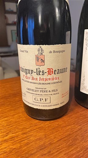 Bourgogne Savigny-lès-Beaune Premier Cru Grivelet Père & Fils 1er Cru Aux Serpentières 2017