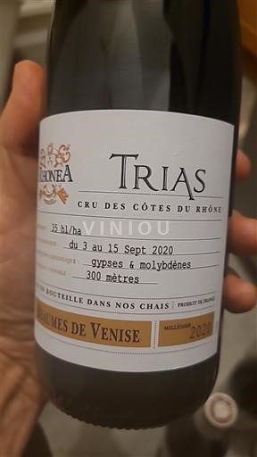Údolí Rhôny Beaumes de Venise Ferme Saint-Pierre Trias 2020