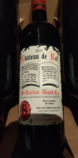 Bordeaux Saint-Émilion Grand Cru Grand Cru Château Rol 2020