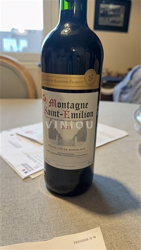 Bordeaux Montagne-Saint-Émilion La Cave Augustin Florent 2023