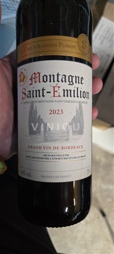 Bordeaux Montagne-saint-émilion La Cave Augustin Florent 2023