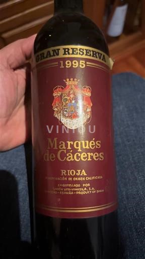La Rioja Rioja Marqués de Cáceres Gran Reserva 1995