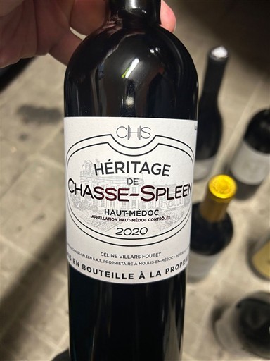 Bordeaux Haut-Médoc Château Chasse-Spleen Héritage de Chasse Spleen 2020