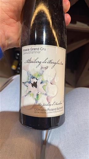 Alsace Alsace Grand Cru Grand Cru Domaine Roland Schmitt Altenberg de Bergbieten 2018