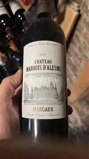 Bordeaux Margaux Grand Cru Château Marquis Alesme 2015