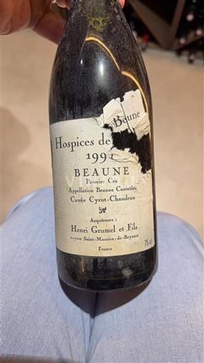 Burgundsko Beaune Premier Cru Hospices de Beaune Cyrot-Chaudron 1991