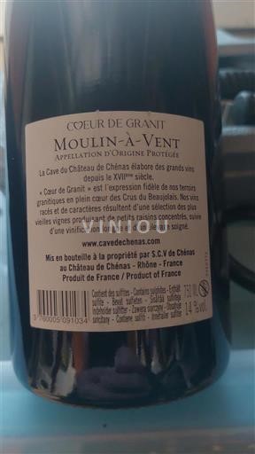 Beaujolais Moulin-à-vent Château Chénas Cœur de Granit Non-Vintage