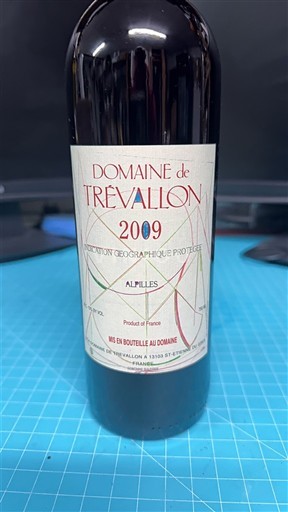 Rượu vang Rouge sec Domaine Trévallon 2009 Pháp Alpes và các vùng Rhodanien Alpilles IGP